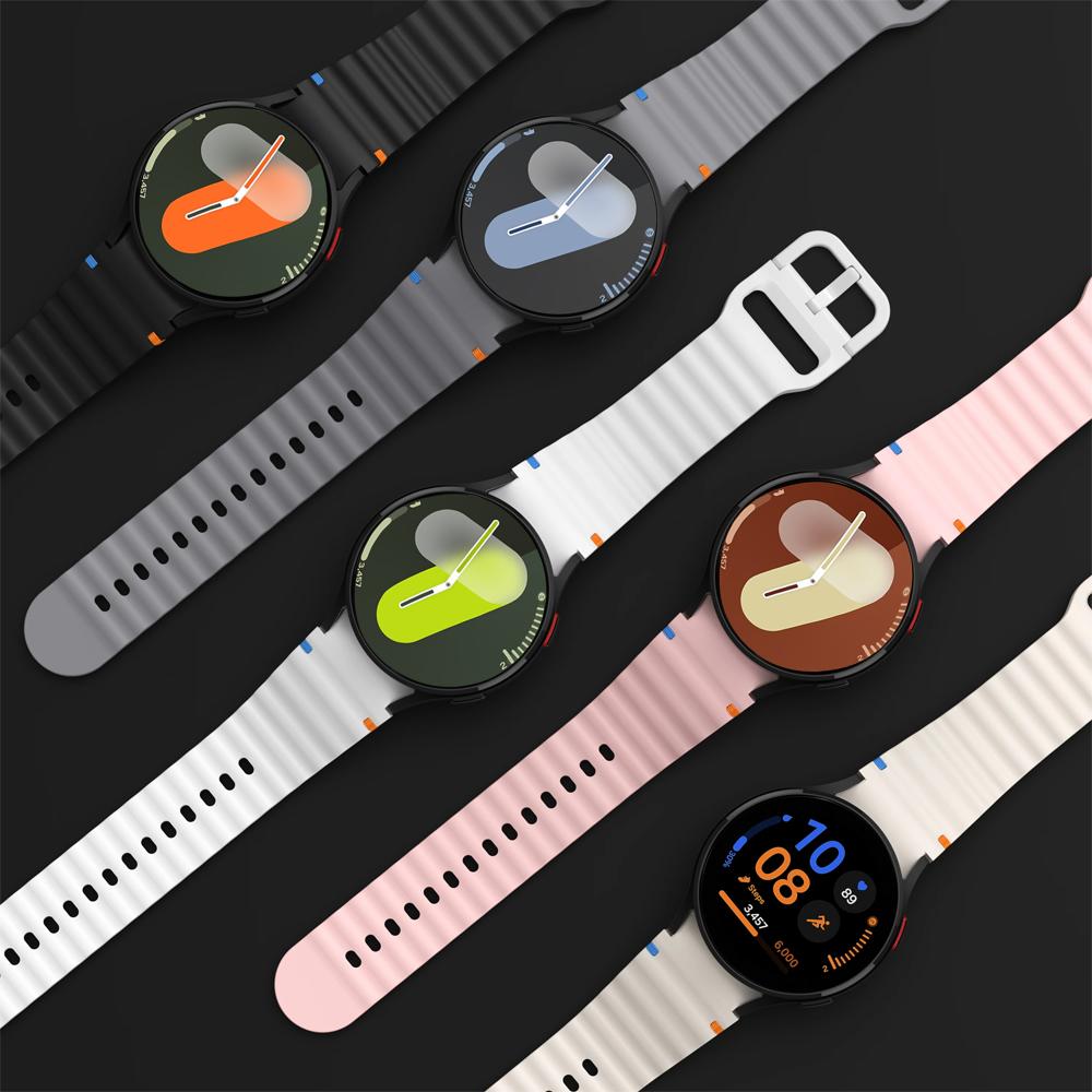 Pro Samsung Galaxy hodinky 7 Band FE/5 Pro/6/4 classic 44mm 40mm Silikonový sportovní pásek náramek Correa Galaxy watch 7 Strap