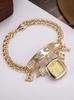 Explosive creative fashion ladies watch LOVE diamond bracelet watch quartz watch, suitable for Christmas Halloween gift