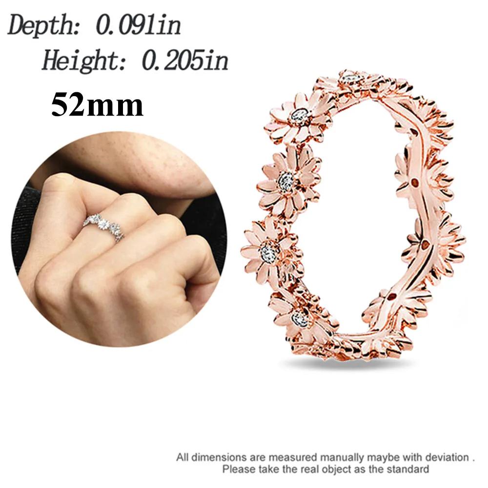 copper Pink Romantic Cherry Blossom Charm Bead Charms Bead Charms Flowers Rings Compatible With Pandora Bracelets Bead for Women Fine Jewellery Gift