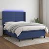 VidaXL Slat Bed Base with LED Mattress, Upholstered Bed, Double Bed, Adult Bedroom Interior Bed, 3138243