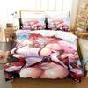 Luxury New 3D Print Anime Genshin Impact Yae Miko Game Bedding Set Duvet Cover Bed Set Quilt Cover Pillowcase Queen Boys Adult