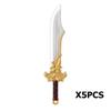 MOC Medieval Castle Knight Figures Waffen Accessories Flame Helmet Shoulder Armor Sword Toy