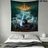 Elden Ring Might Wall Hanging Printed Fabric Blanket Decorative Tapestries for Bedroom Living Room Home Decor