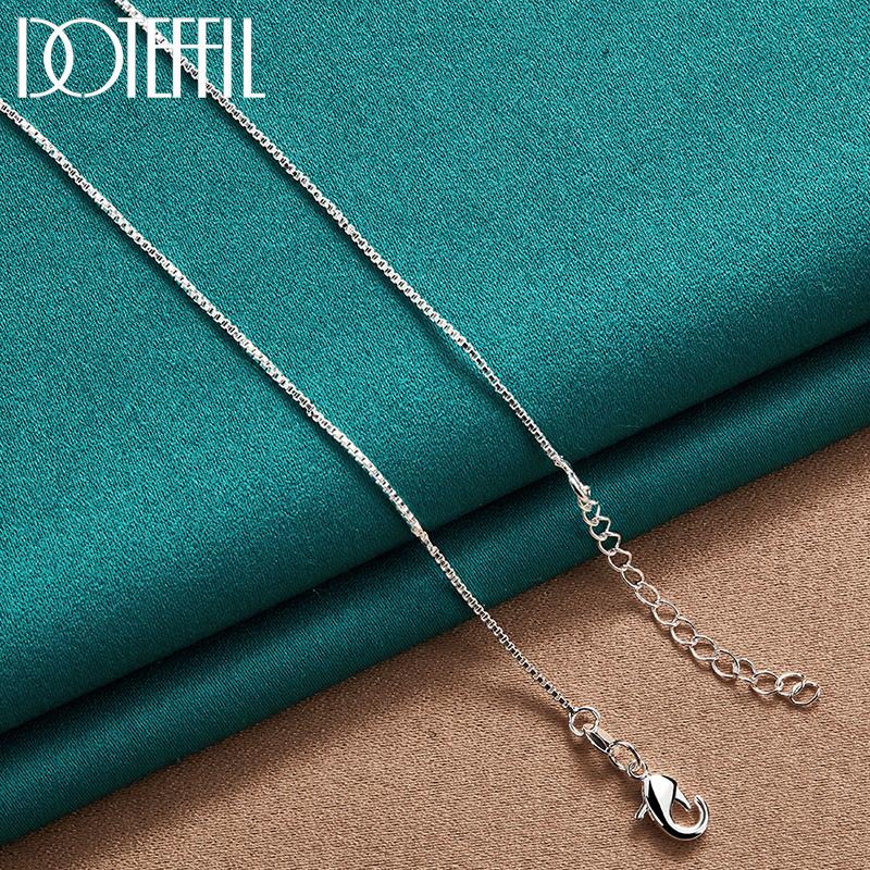 Colar Romântico Coração Corrente Cobra Prata Esterlina 925 Presente Charm Joia