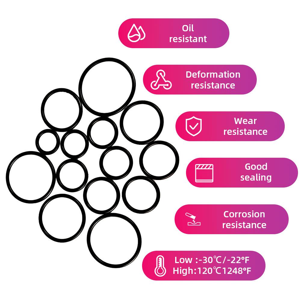 419Pcs/set Universal O-Ring Assortment Kit 32 Sizes Nitrile Rubber Seal Rings for Automotive Plumbing and Faucet Maintenance