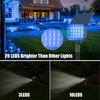 2/6PCS Blue Soalr Garden Light Outdoor Solar Spotlight IP65 Solar Wall Light Adjustable Brightness Solar Lamp For Garden