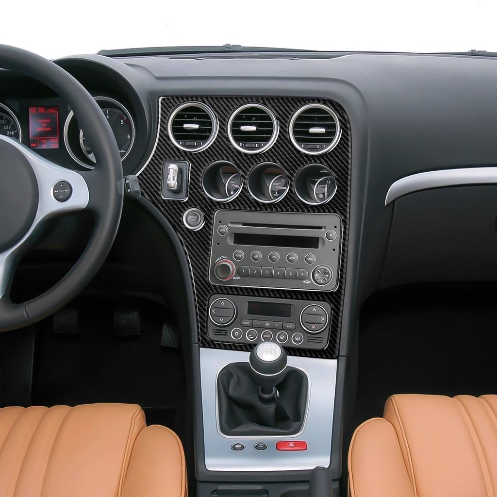 Car CD Panel Sticker Carbon Fiber Trim For Alfa Romeo 159 Brera Spider 2004 2005 2006 2007 2008 2009 2010 2011