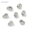 18K Gold Plated Brass End Caps For Jewelry Crimp Beads Cover Findings For DIY Bracelet Making Accessories,Jewelry Materials