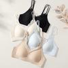 French Seamless Double Strap Breathable Triangle Cup Bra