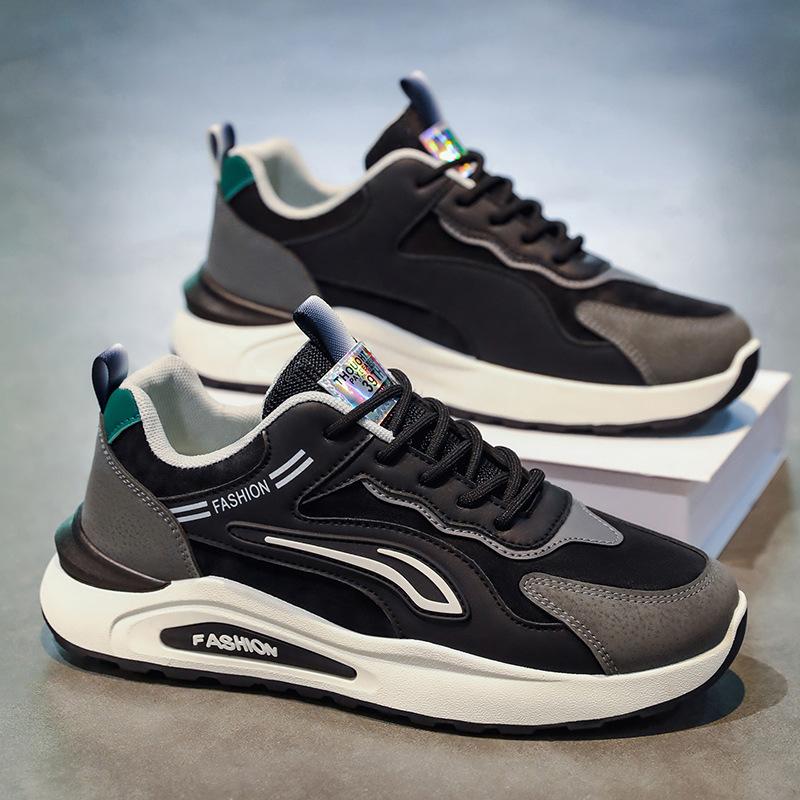 Autumn men's shoes new breathable sports shoes men's trend versatile thick-soled non-slip casual board shoes