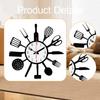 Kitchen Wall Clock Arabic Numerals Quiet Movement Acrylic Wall Watch Decorative Clock for Nice Gifts