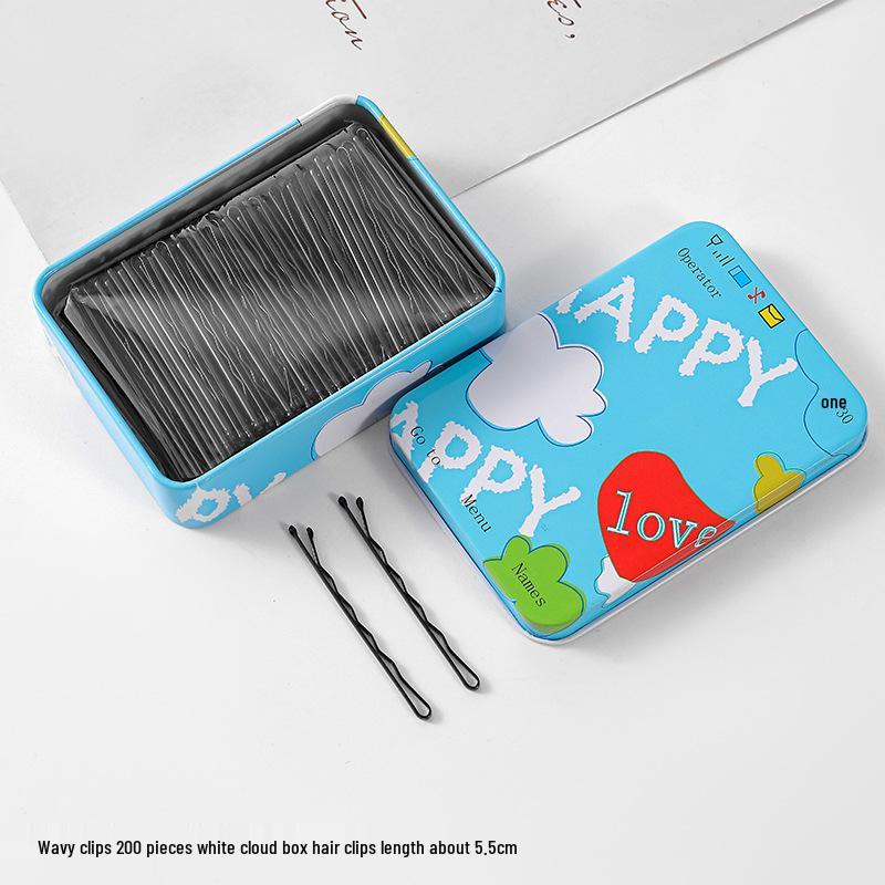 50-200 Pcs Black U-Shaped Bobby Pins & Flat Hair Clips for Hair Styling