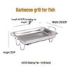 Commercial Grilled Fish Pan with Rack
