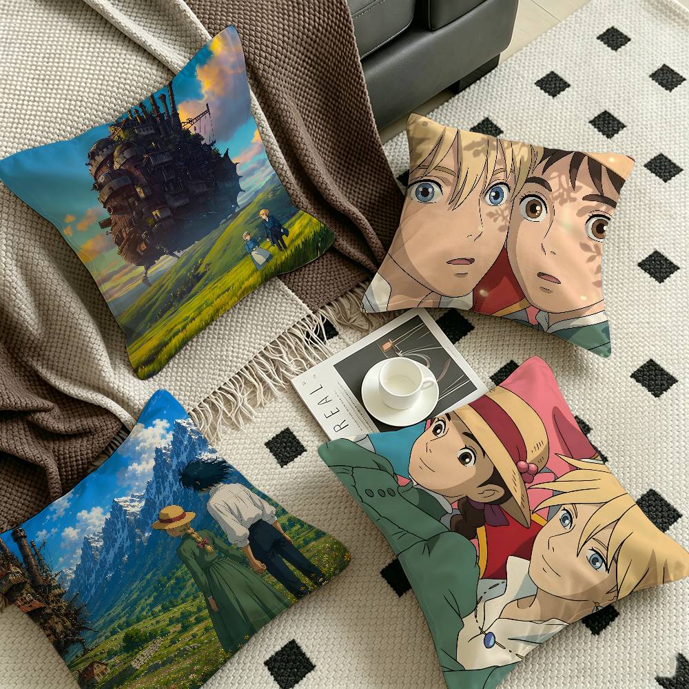 H-Howls-Moving-CastleS Lucky Dragon pillow cover sofa cushion cover home room decoration children gift