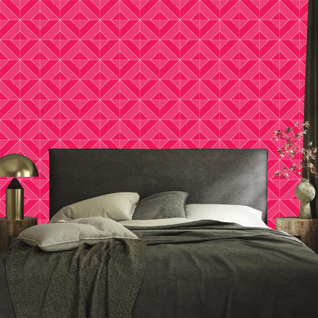 Geometric Rose Diamonds Wallpaper for Living Room and Bedroom 50x1000