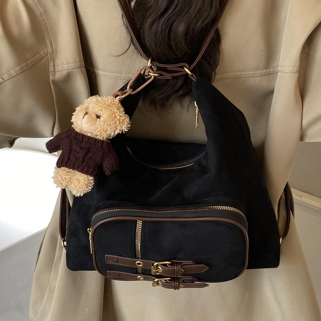 Leisure commuting large-capacity tote bag women's 2025 new Korean version of fashion trend backpack versatile messenger bag