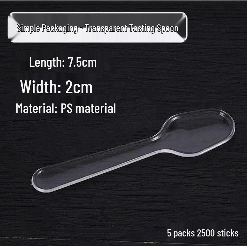 Одноразовые пластиковые ложки для мороженого ZISIZ