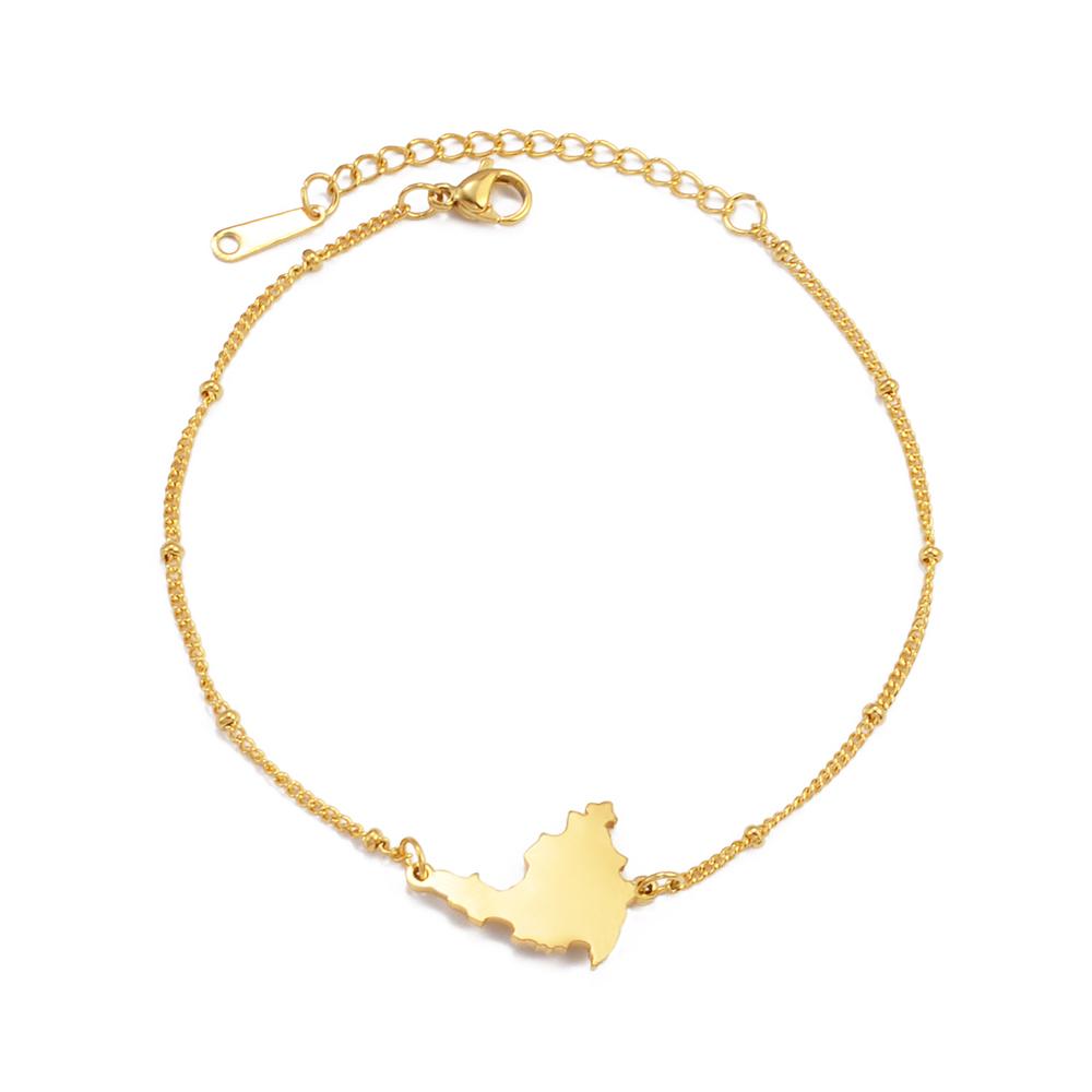 Anniyo 18CM Sint Maarten and Saint-Martin Ball Chain Bracelets Women Saint Martin SXM Jewelry Ethnic Bangle @315621
