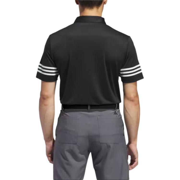 adidas 3 Stripes Polo Shirt Polo Shirt Men's Black IU4360