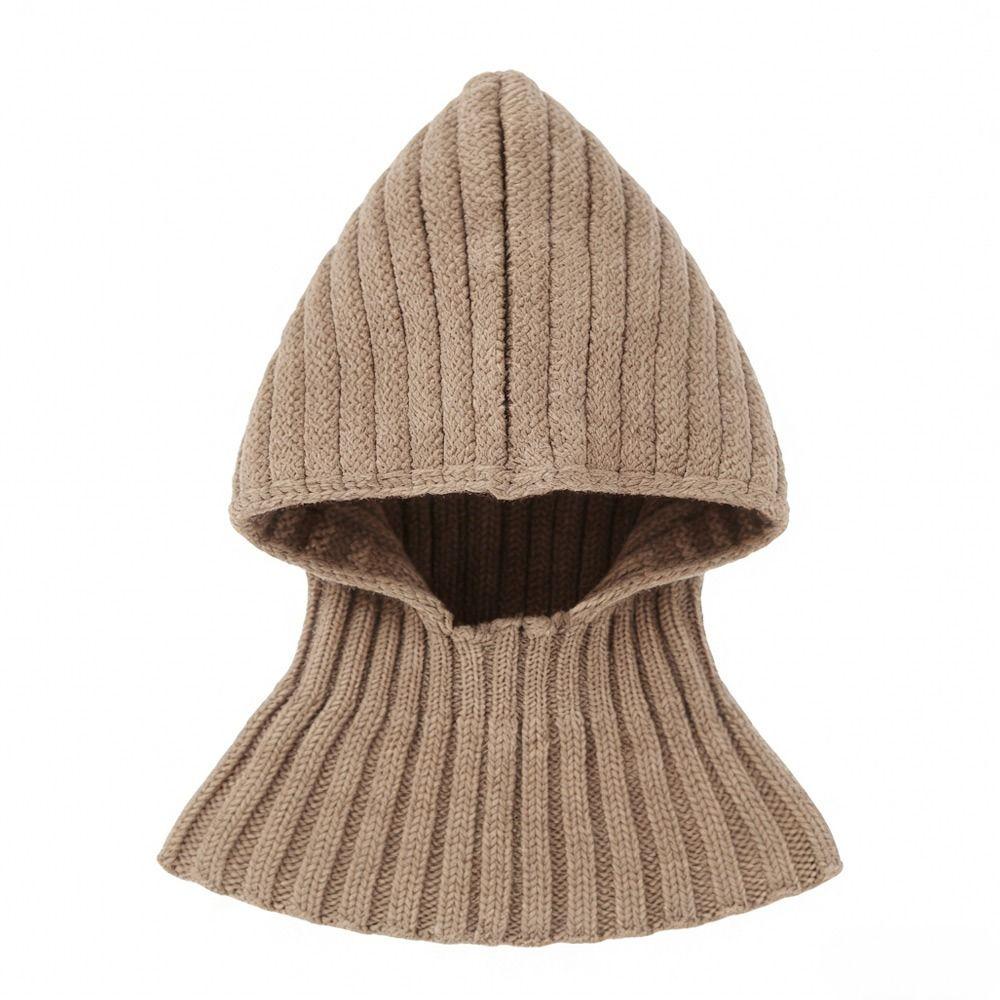 Solid Color Knitted Pet Hat Warm Fabric Knitted Design Dog Hat Fashion Style Soft Material Puppy Head Cover Pet Accessories