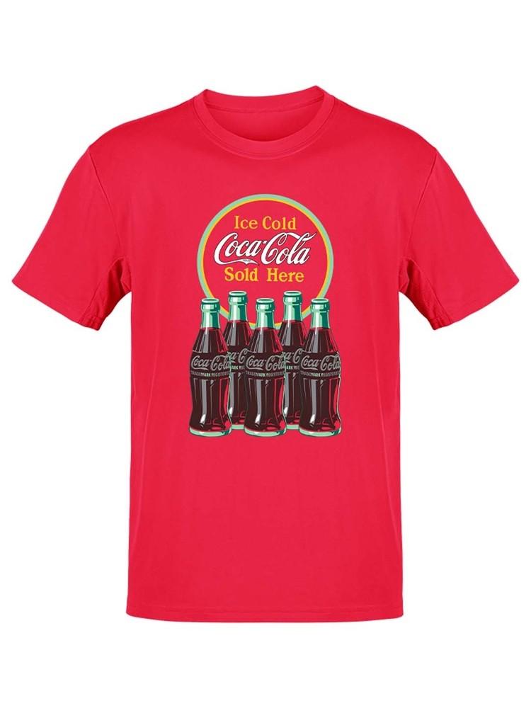 Coca-Cola Official Licensed Retro Ice Cold Bottles Sign Logo Men's T-shirt Unisex T-Shirt