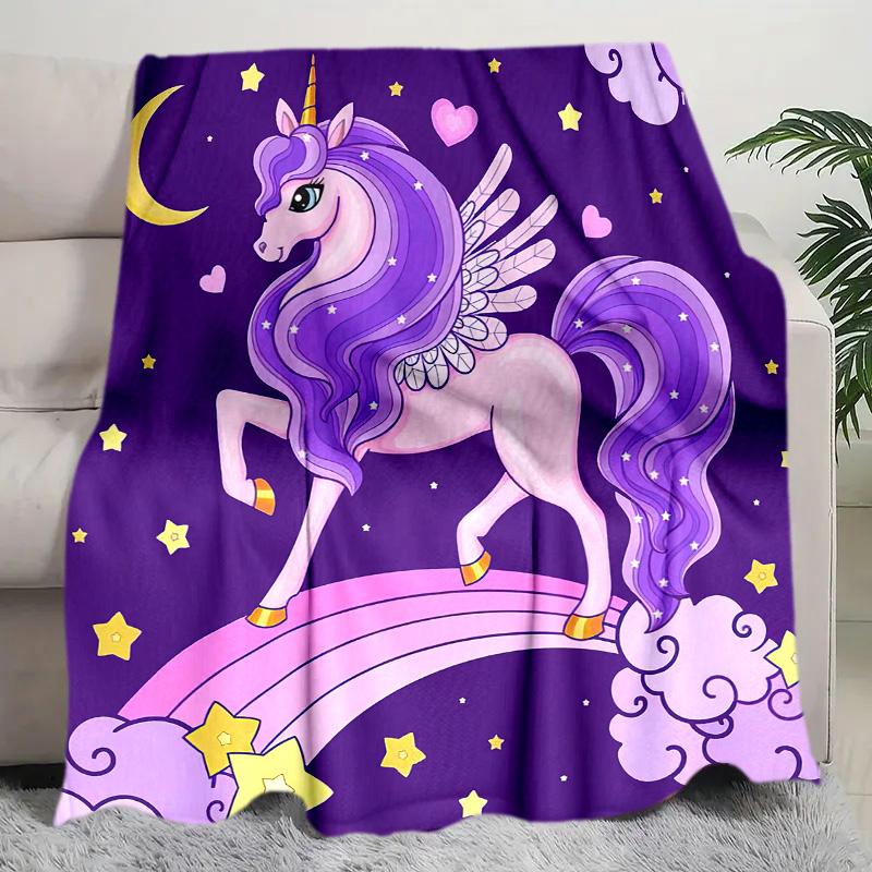 Unicorn Fantasy Blanket Soft Comfortable All Seasons Perfect Sofa Office Nap Travel Birthday Gift Christmas Present