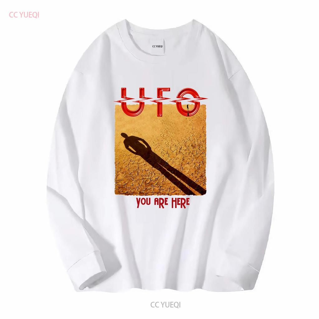 T-shirt UFO Band Album You Are Here Metal Rock Music vintage Lavata Comoda abbigliamento firmato Elasticizzata Moda casual