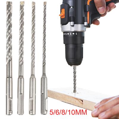 Carbide-Tipped Plus Hammer Drill Bit Set Rotary Concrete Drill Bit Kit Suitable for Concrete Brick Cement Walls Stone