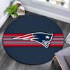 New England Patriots Round Area Rug,Carpet Rug for Living Room Bedroom Sofa Playroom Decor,Non-slip Floor Mat