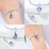 Charms Copper Original Purple Dreamy Heart Fish Tail Pendant Romantic Star Beads Fit Bracelet Women Jewelry Diy Gif