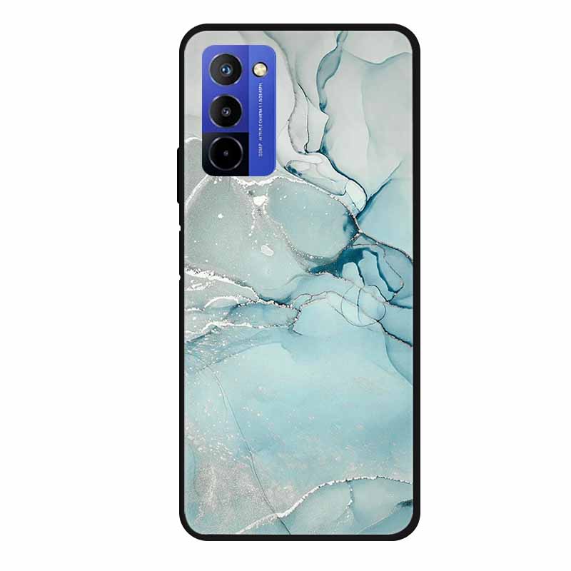 Für Wiko 10 Hülle Marmor 6,75" TPU Weiches Silikon Rückseite Handyhülle für Wiko 10 Wiko10 Coque Cartoon Antischock Stoßfest Funda