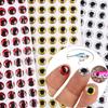 500Pcs*3mm/4mm/5mm/6mm/7mm/8mm/9mm Red 3D Holographic Fishing Lure Eyes, Fly Tying, Jig, Lure Baits Making
