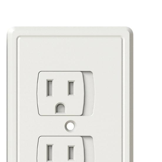 Socket Cover Self-Closing Against Electric Shock Hide Electricity Childproof Keep Safe Child Safety Wall Socket Plug Outlet Cover Household Supplies