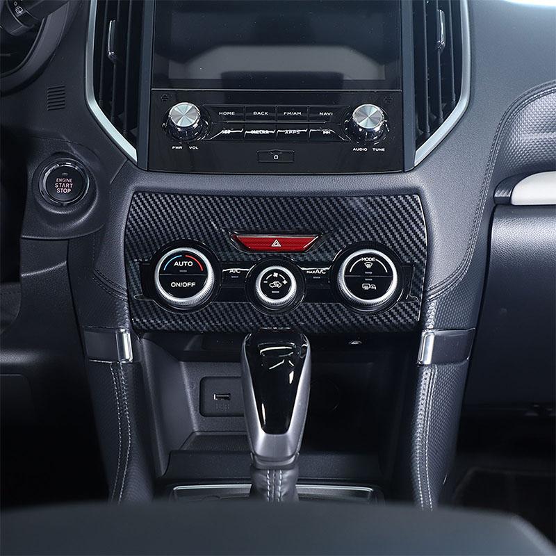For Subaru Forester 2019-2025 Interior Kit ABS Carbon Fiber Car Dashboard Console Gear Shift Panel Cover Trim Car Accessories
