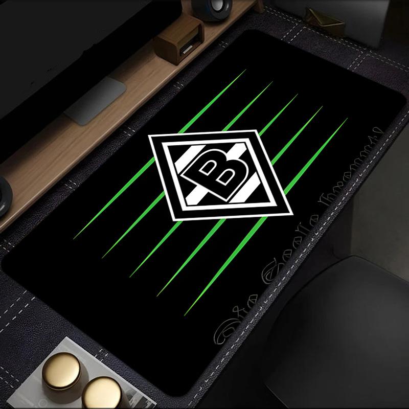 Green And Silver Abstract Mouse Pad, Rubber Base, Mouse Pad for Gamers and Office Use, Gaming Desk , Easy To Clean Mat Christmas fan gifts