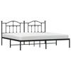 VidaXL Metal Bed Frame with Black Headboard 200x200 Cm 353446