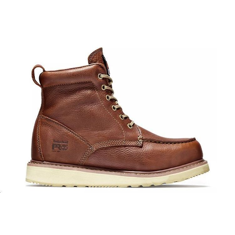 Timberland Pro Mid Calf Martin Boots Men Boots Red-Brown 53009214