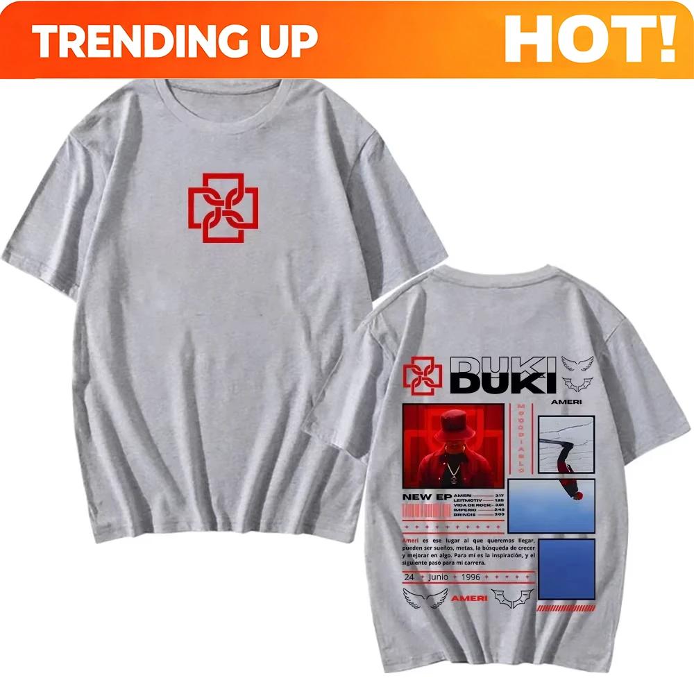Duki Ameri New Ep Tshirts Unisex Unisexunisex Classic Clothing Hip Hop Tops Vintage Fashion Streetwear Tshirts Short Sleeve
