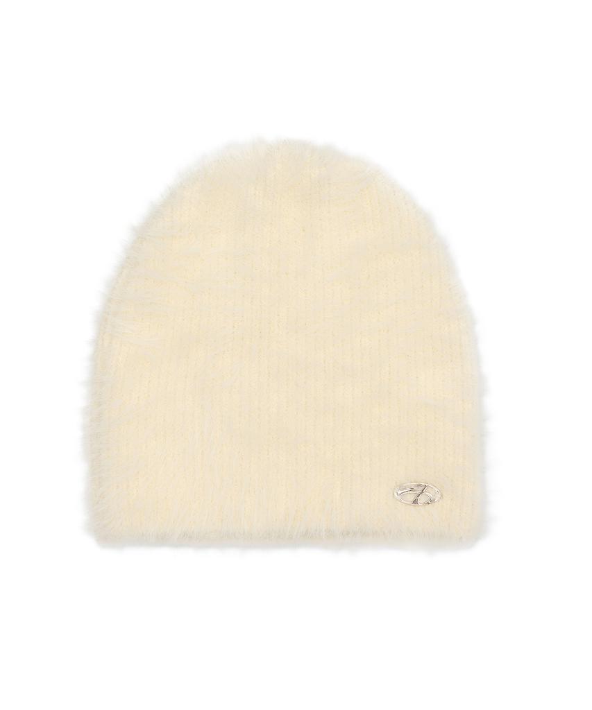 AMES-WORLDWIDE Fuzzy Beanie Ivory (Am2Dfuab61A)