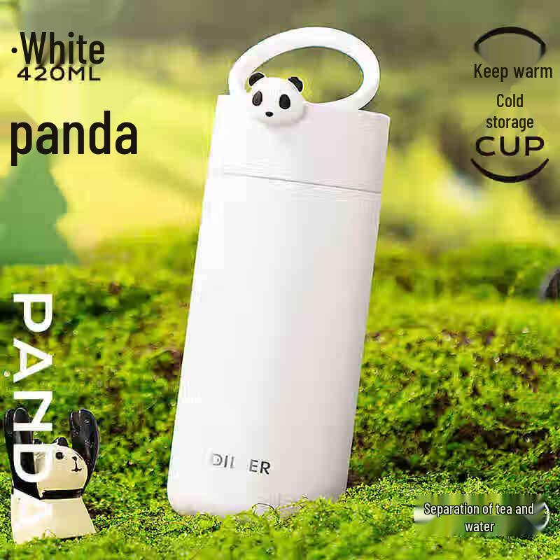 Dilebel Rolling Panda Insulated Water Bottle