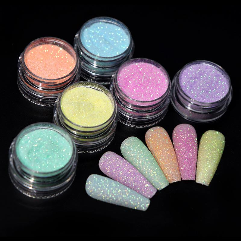 Connected Bottled Sparkling Colored Wool Powder Nail Shining Sweater Powder Sugar Powder Autumn/Winter Nail Shining Powder