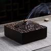 Retro Ebony Wood Incense Burner Solid Natural Wood Aromatherapy Indoor Zen Meditation Home Decor Creative Design Gift