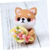 ERINGOGO Needling Felting Shiba Inu Plush Toy DIY Wool Felting Kit with Colorful Handmade Craft Kit, Set, Beginner's Wool,