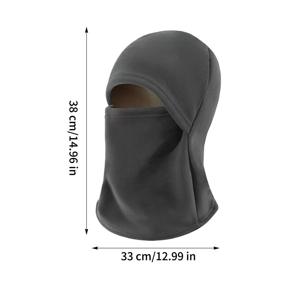 

Ski Hood Windproof Protective Hat Cold Weather Windproof Face Covering For Sports Climbing Camping Hiking Riding Cycling Biking сірий колір