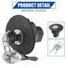 X Autohaux 8U5Z-9C268-B Car Locking Lock Fuel Plug Gas Cap Oil Fuel Tank Filler Cover with Key for Ford Explorer 2008-