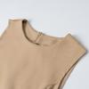 Autumn European and American Women's Clothing Decorative Waist Sleeveless Dress