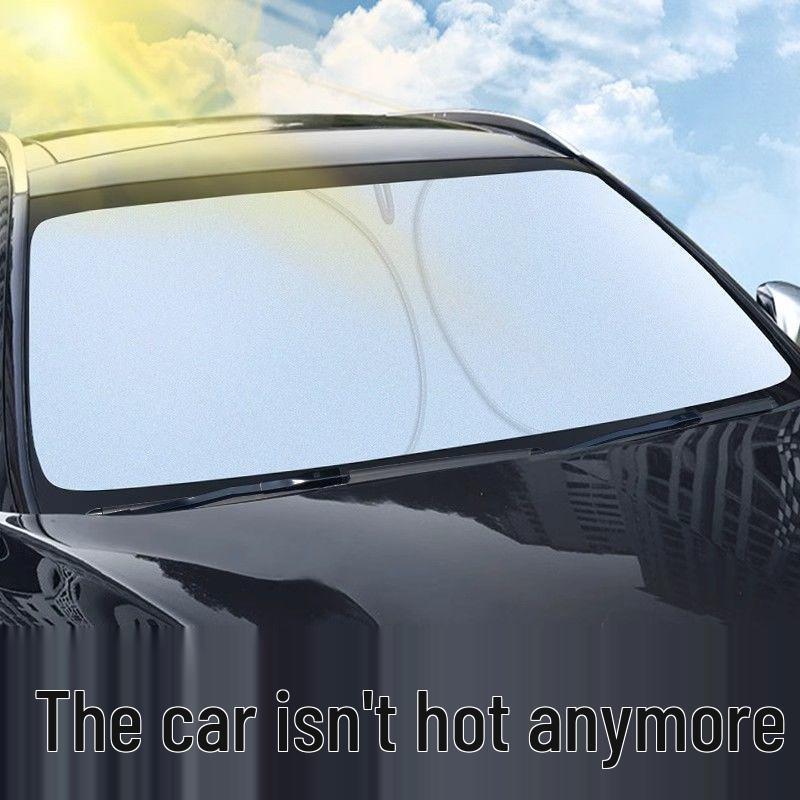 

Car Windshield Sunshade & Heat Insulation Visor Premium Silver Coated 85% Heat Block