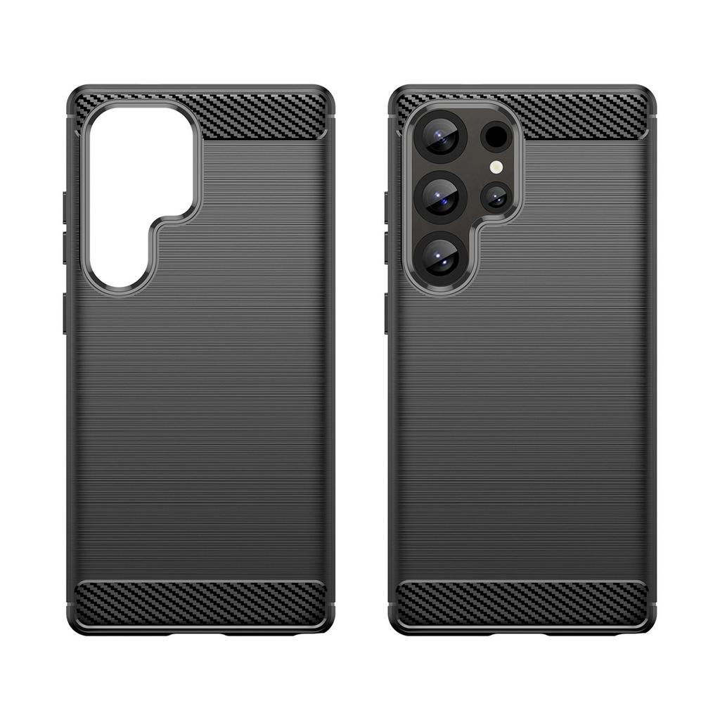 Etui silikonowe do Samsung Galaxy S25 Ultra Carbon Case - czarny