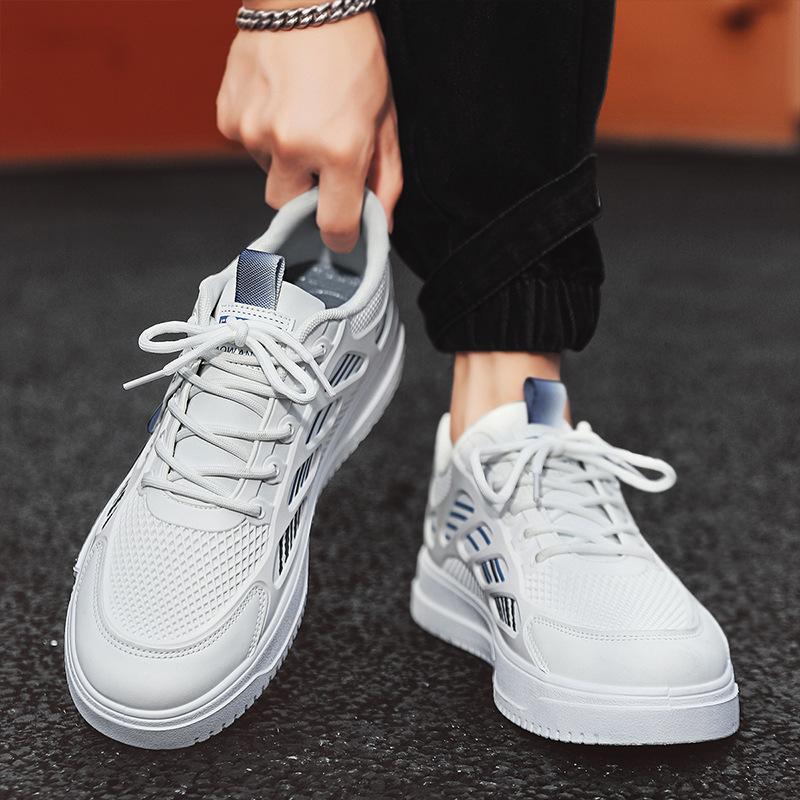 Autumn Men'S Breathable Low-Top Board Shoes Fashion Skateboard Shoes Color Matching Student Sports Leisure Internet Celebrity Trendy Men'S Shoes