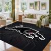 Penrith Panthers Design Crystal Velvet Rug Soft Decorative Mat for Bedroom Entrance